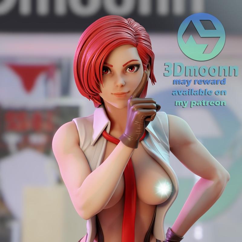 Vanessa - 王牌战士 - 3D打印模型|Vanessa – the king of fighters – 3Dmoonn – 3D Print Model STL