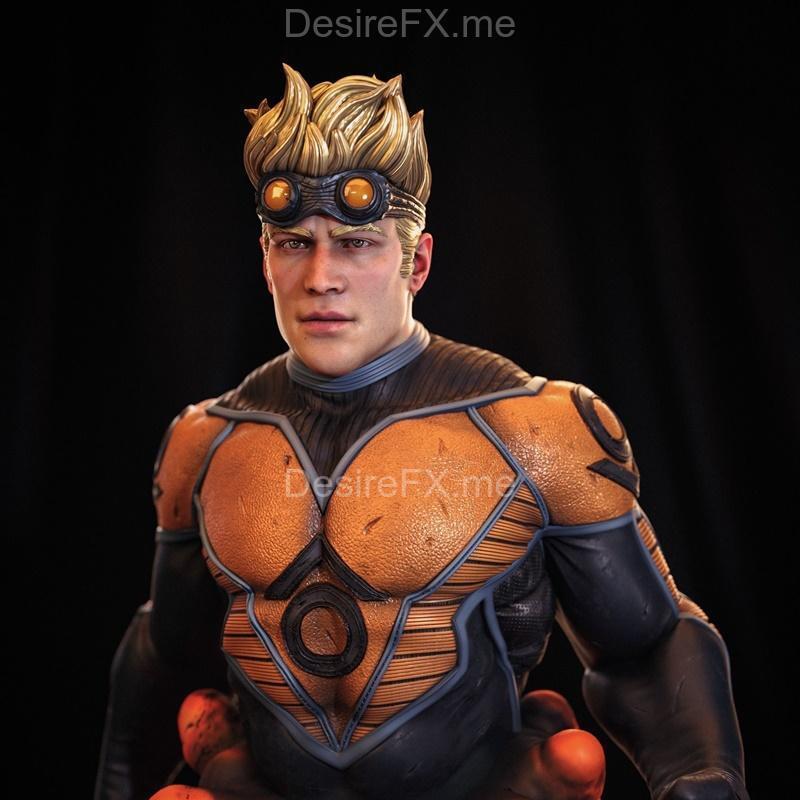 新变种人3D打印模型|Cannonball New Mutants X-Men Statue – 3D Print Model STL