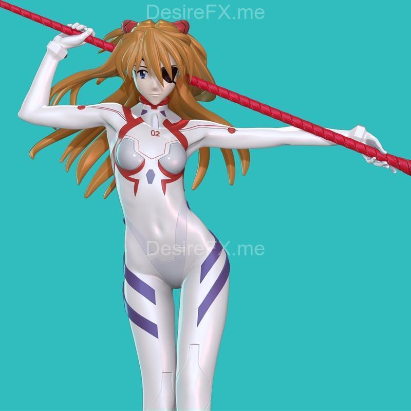 《新世纪福音战士：明日香3D打印模型》|Asuka – Evangelion – 3D Print Model STL