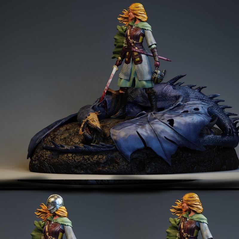 Ca 3D工作室 - Eowyn - 3D打印模型|Ca 3d Studios – Eowyn – 3D Print Model STL