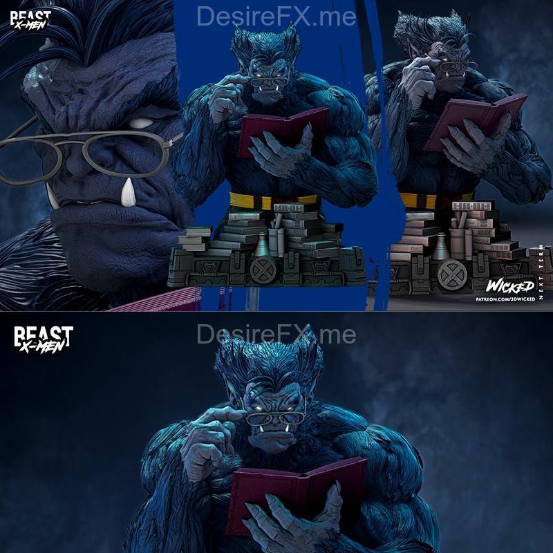 WICKED：X战警 Beast 3D打印模型|WICKED – Beast X-Men Bust – 3D Print Model STL