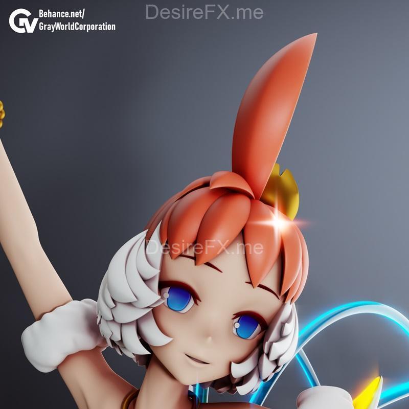 TuTu - 3D打印模型 - 动漫游戏角色雕塑|TuTu – 3D Print Model STL
