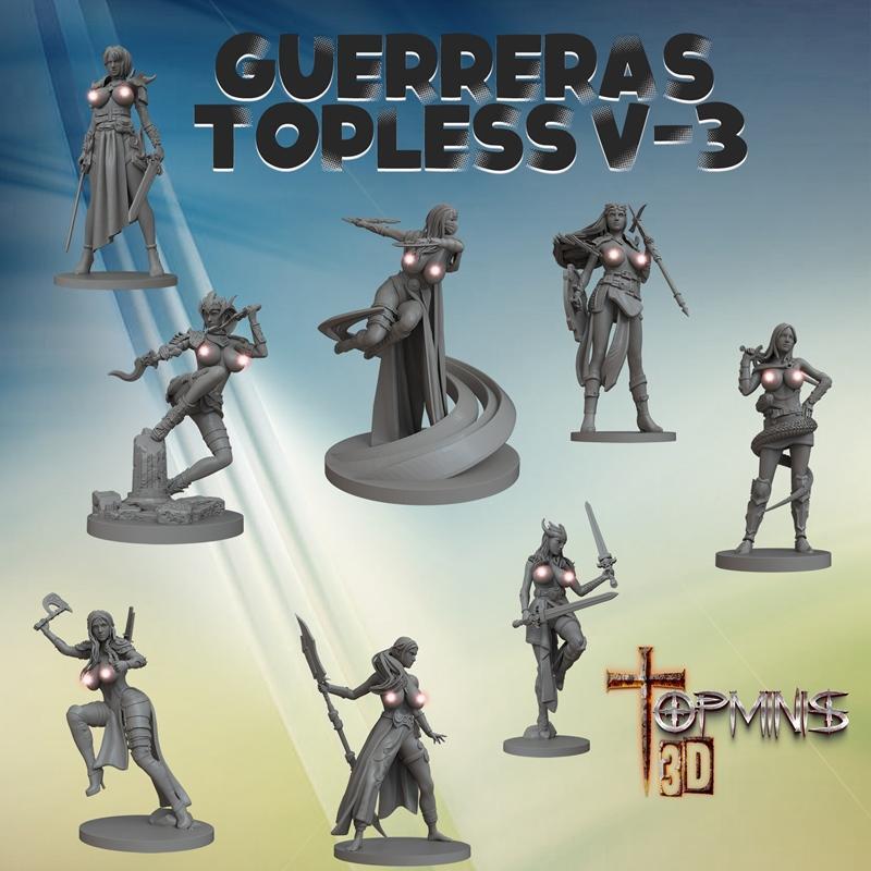 Guerreras V3 3D打印模型|Guerreras Topless V3 – 3D Print Model STL