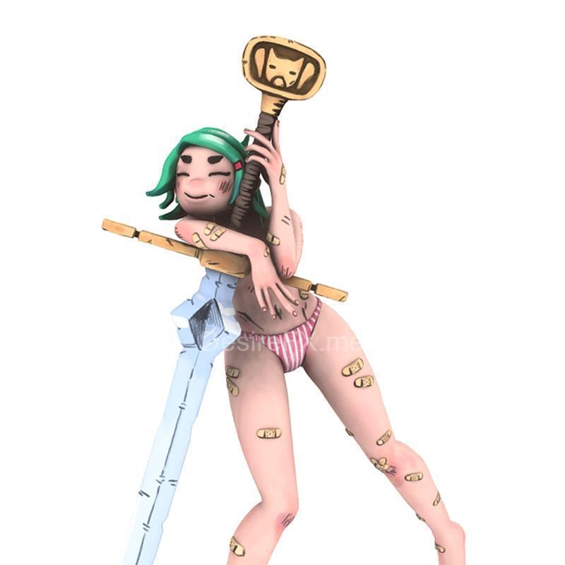 剑姬——3D打印模型|Sword Girl – 3D Print Model STL