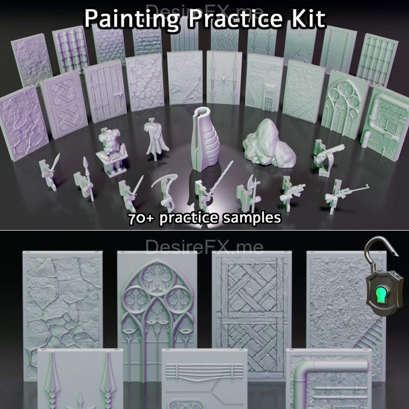 3D打印模型套装：动漫角色模型STL文件|Painting Practice Kit – 3D Print Model STL