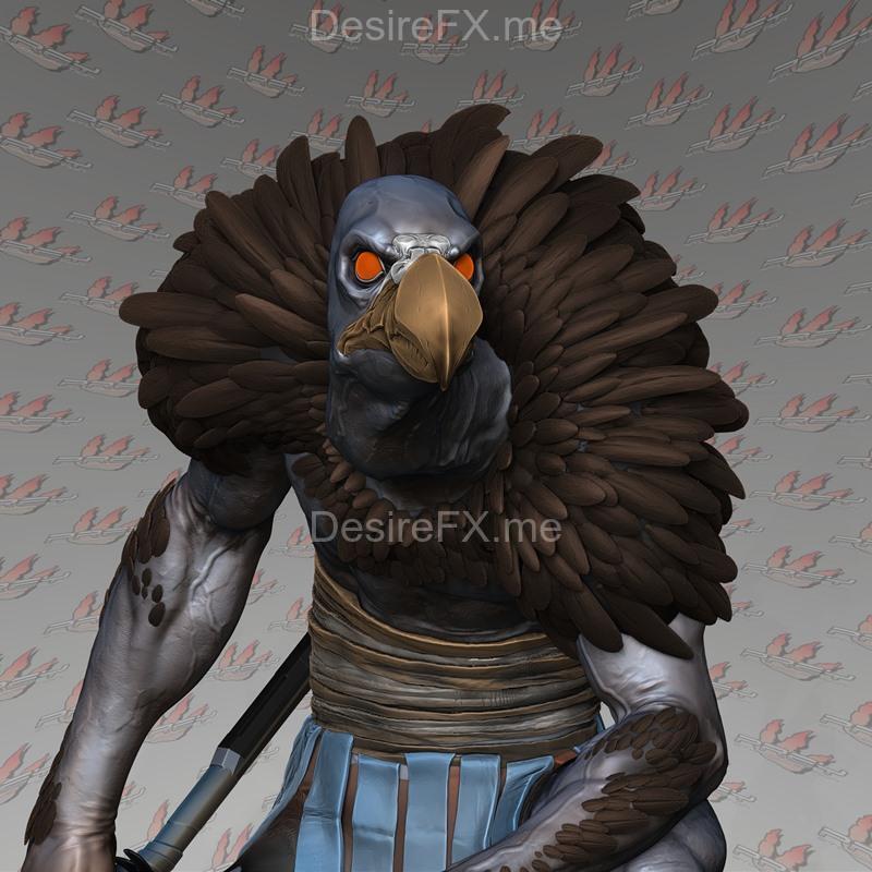 PREY Collection Studio - 黑鸦人 3D打印模型|PREY Collection Studio – Vultureman – 3D Print Model STL
