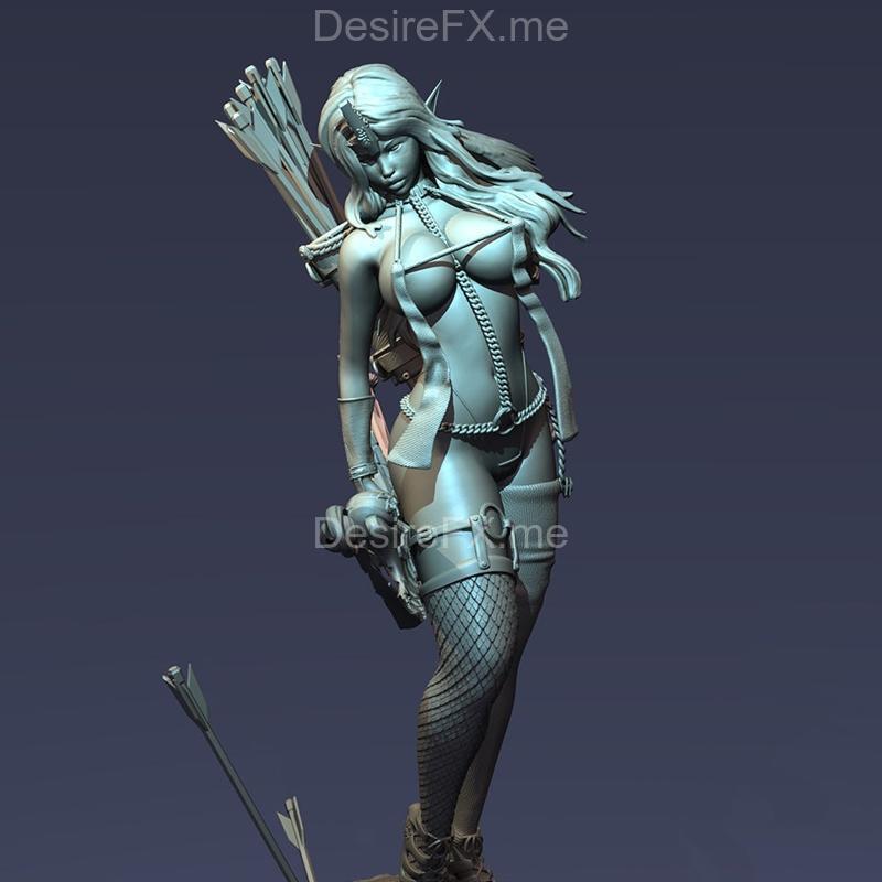 3D打印模型：性感弓箭少女|Sexy Archer Girl – 3D Print Model STL