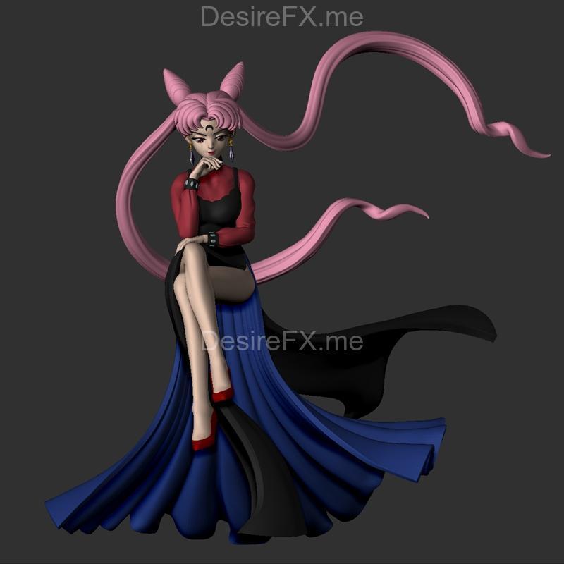黑执事与美少女战士 3D打印模型|Black Lady and Sailor Moon – 3D Print Model STL