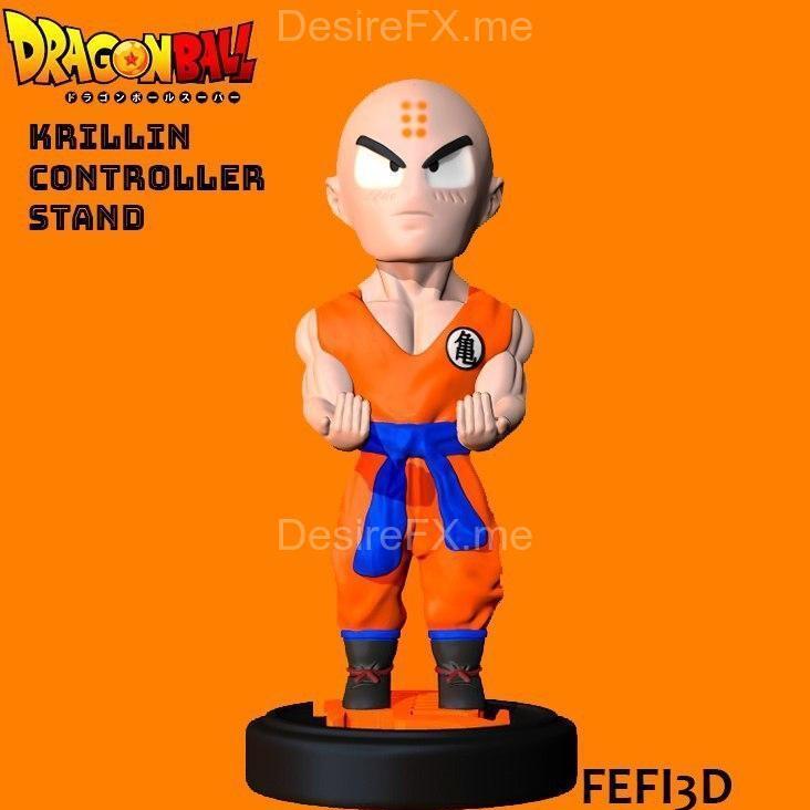 克林游戏手柄支架与库巴控制器支架 3D打印模型|Krillin Joystick Holder and Koopa Controller Holder Jostick and Mario Cat Movie Controller Holder – 3D Print Model STL