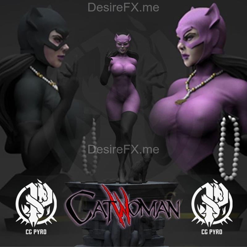 蝙蝠侠猫女 3D打印模型|Catwoman from Batman – 3D Print Model STL