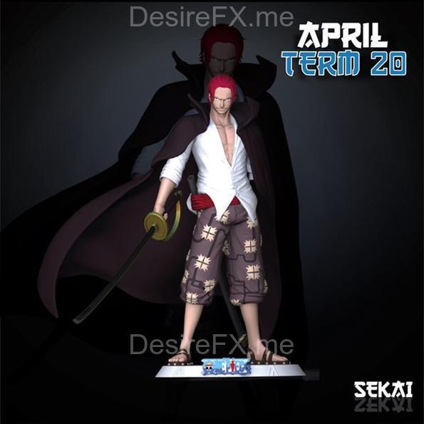 谢尔盖雕塑与头像模型——赛凯——3D打印模型|Shanks Sculpture and Bust – Sekai – 3D Print Model STL