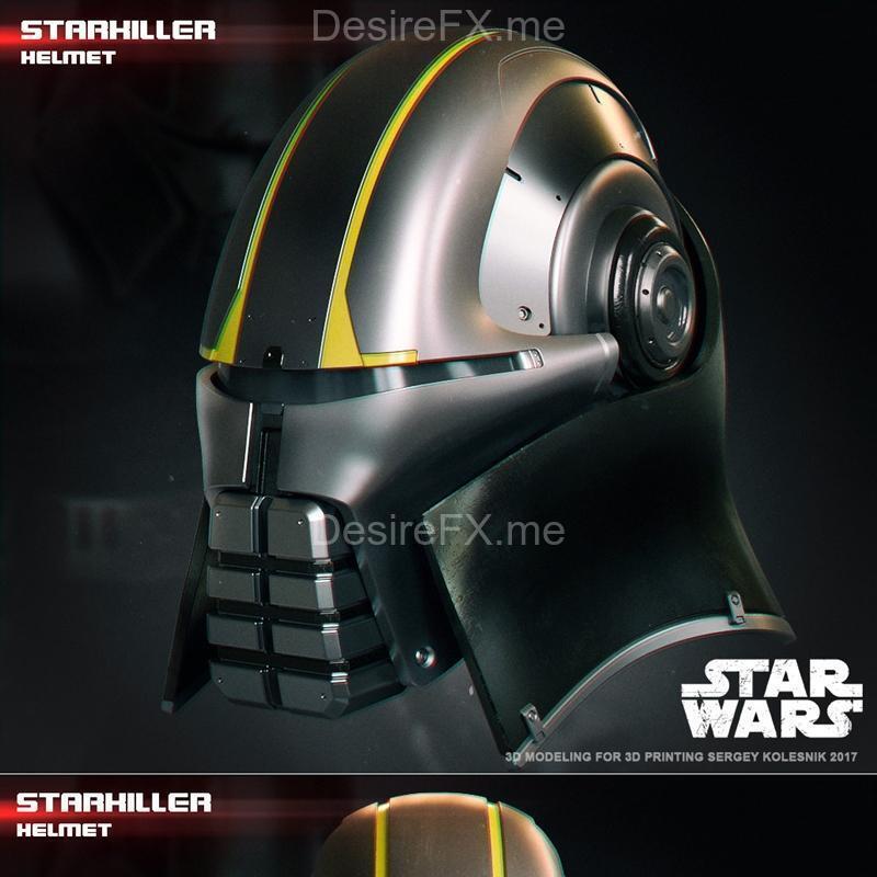 斯塔克利尔头盔 - 3D打印模型|Starkiller helmet – 3D Print Model STL