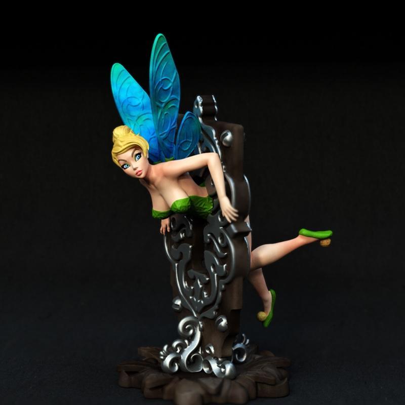 小美人鱼3D打印模型|Tinkerbell is finished – 3D Print Model STL