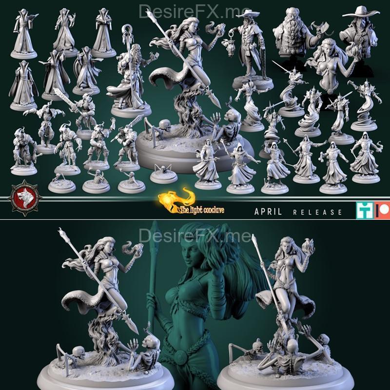 白狼酒馆·光之议会 3D打印模型|White Werewolf Tavern – The Light Conclave April 2023 – 3D Print Model STL