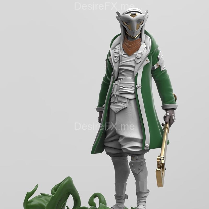 艾克多动漫游戏3D打印模型|Ekko Arcane – 3D Print Model STL