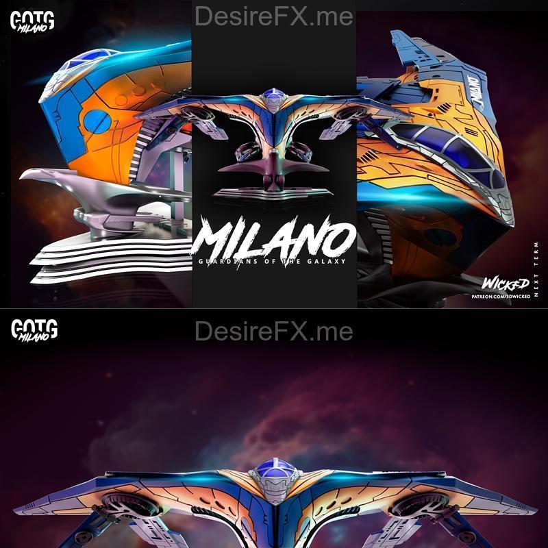 WICKED米兰号3D打印模型|WICKED – Milano Ship – 3D Print Model STL