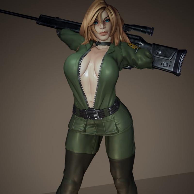 狙击狼 - 3D打印模型|Sniper Wolf – 3D Print Model STL