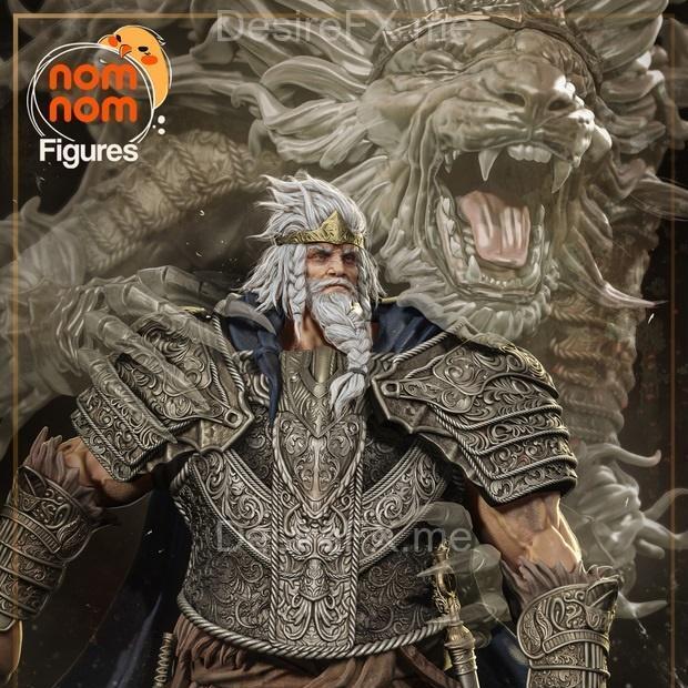艾尔登环神明之首戈弗雷 3D打印模型 STL|Nomnom Figures – Godfrey The First Elden Lord from Elden Ring – 3D Print Model STL