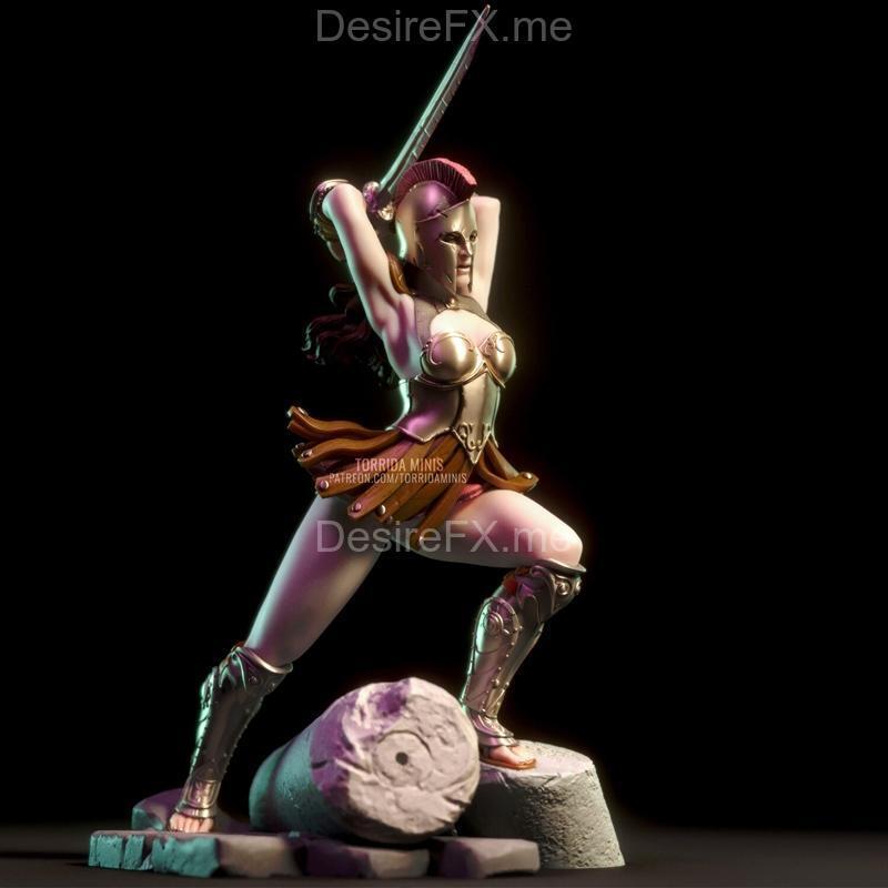 赫拉女神 3D打印迷你模型|Helene – Greek Warrior – Torrida Minis – 3D Print Model STL
