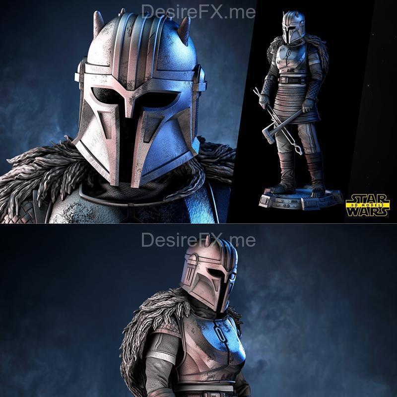 星球大战 守护者 3D打印模型|Star Wars – The Armorer Sculpture – 3D Print Model STL