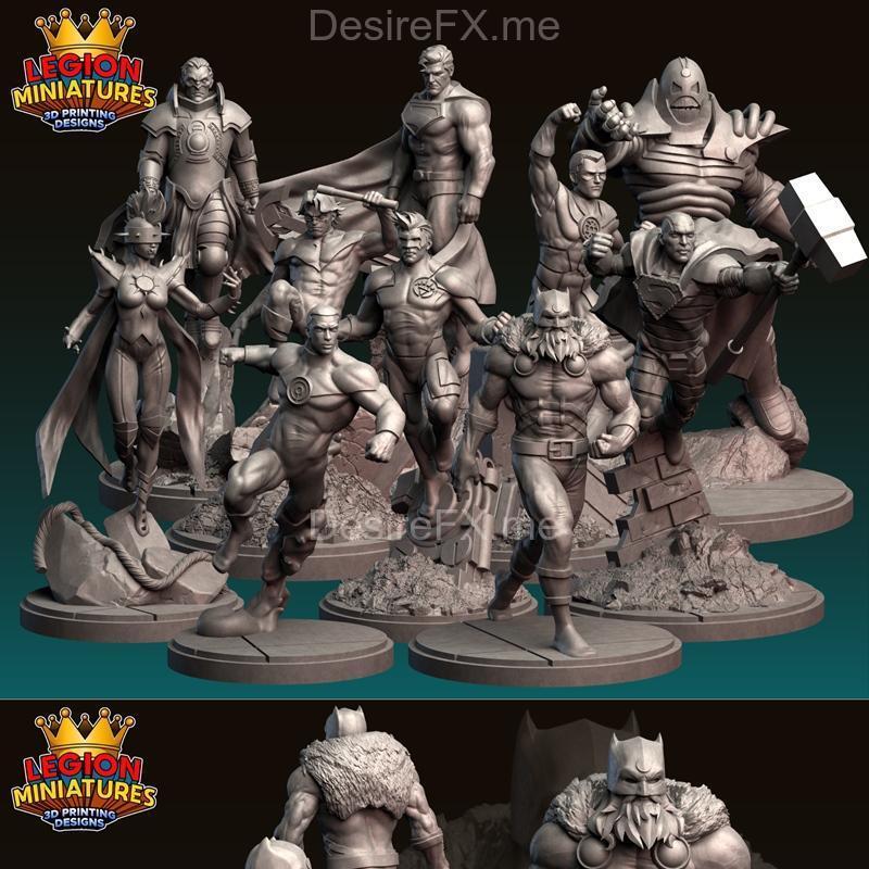 Legion迷你模型包23D 2023年4月版 3D打印模型STL|Legion Miniatures – Pack 23D April 2023 – 3D Print Model STL