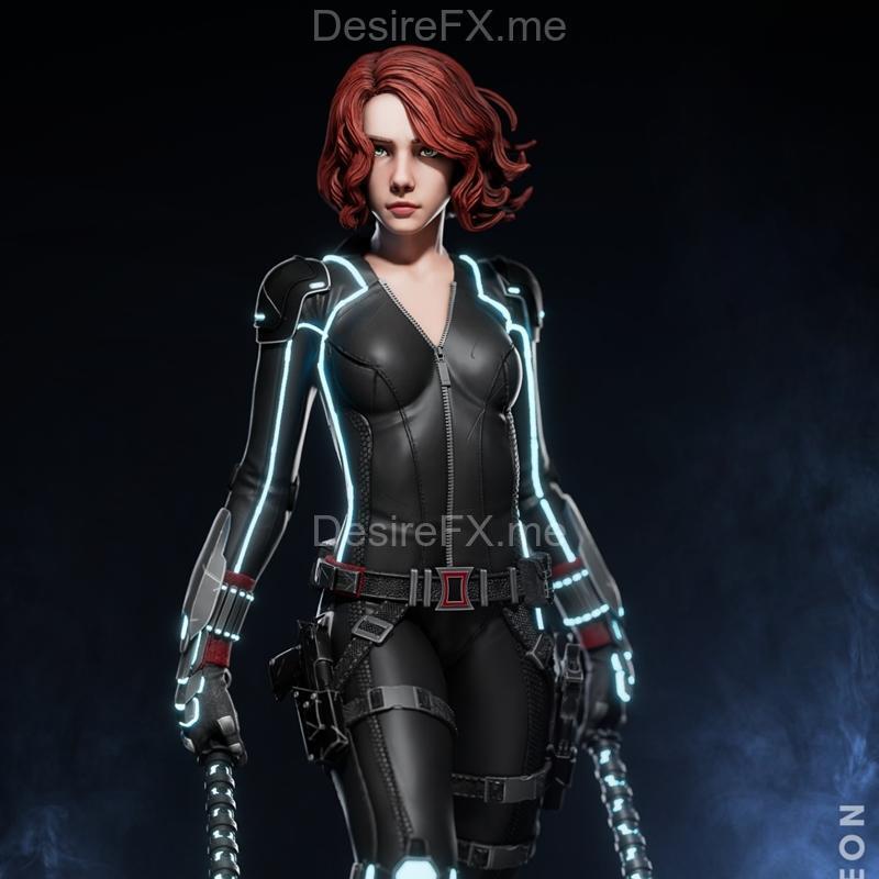 Ca 3d Studios - 黑寡妇 - 3D打印模型|Ca 3d Studios – Black Widow – 3D Print Model STL