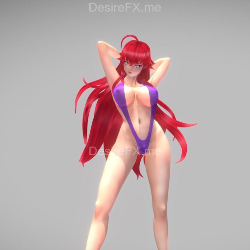 瑞亚·格雷莫利 斜射版 3D打印模型|Rias Gremory Slingshot Ver – 3D Print Model STL