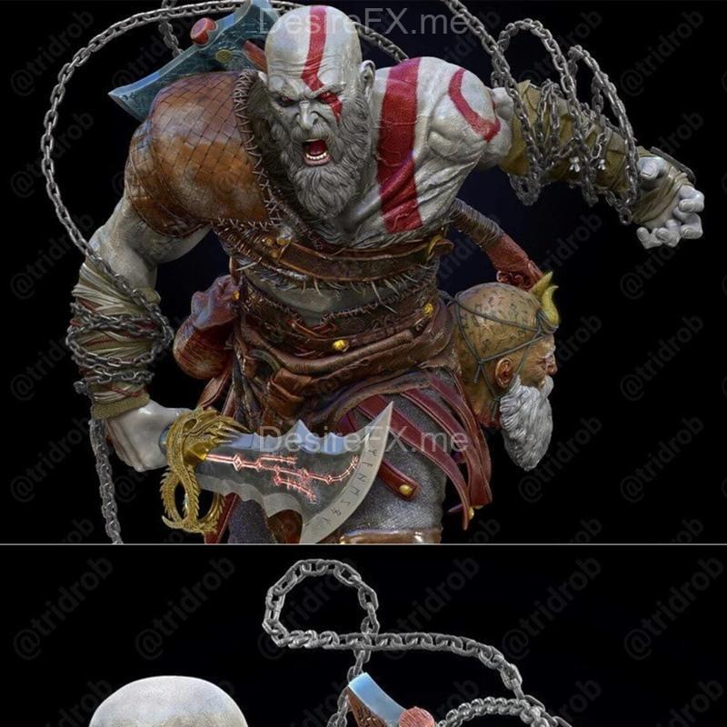 战神克洛诺斯 3D打印模型|Kratos. God of War – 3D Print Model STL