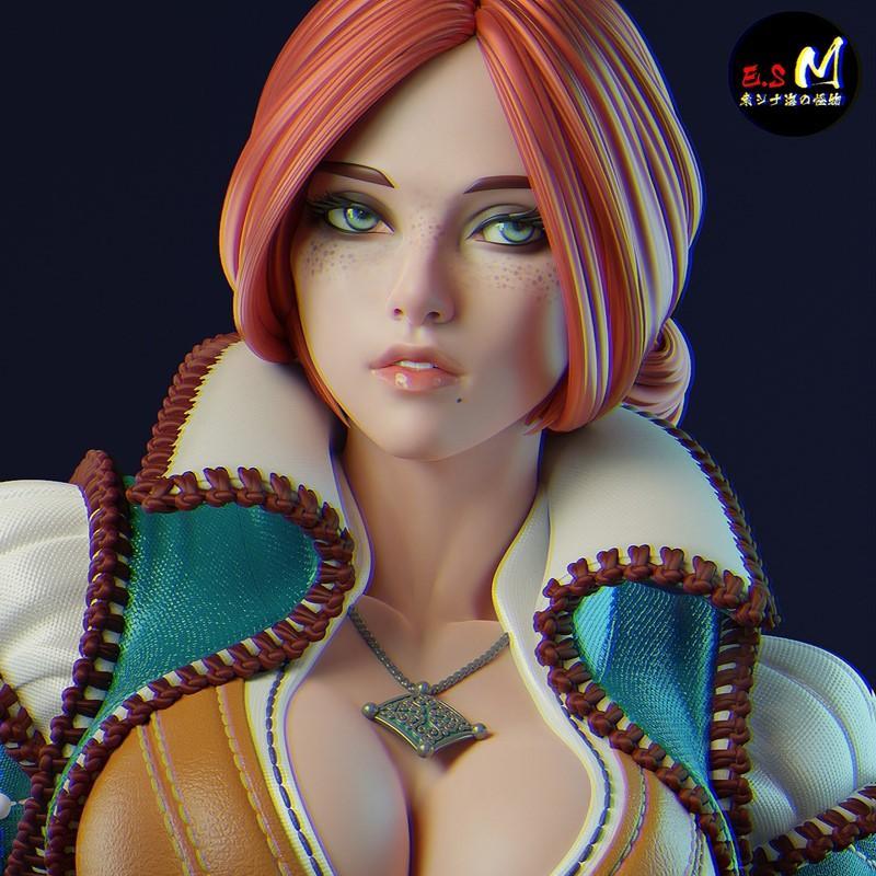 Triss Merigold 3D打印模型|Triss Merigold – E.S Monster – 3D Print Model STL