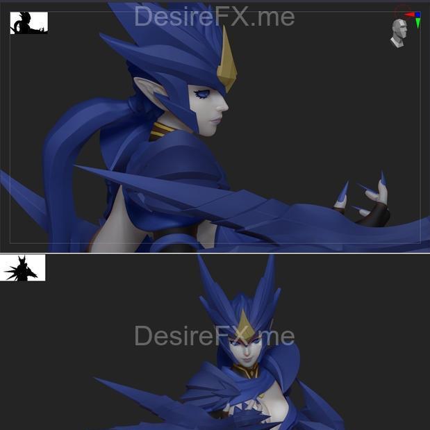 冰龙Shyvana 3D打印模型|Ice Drake Shyvana – 3D Print Model STL