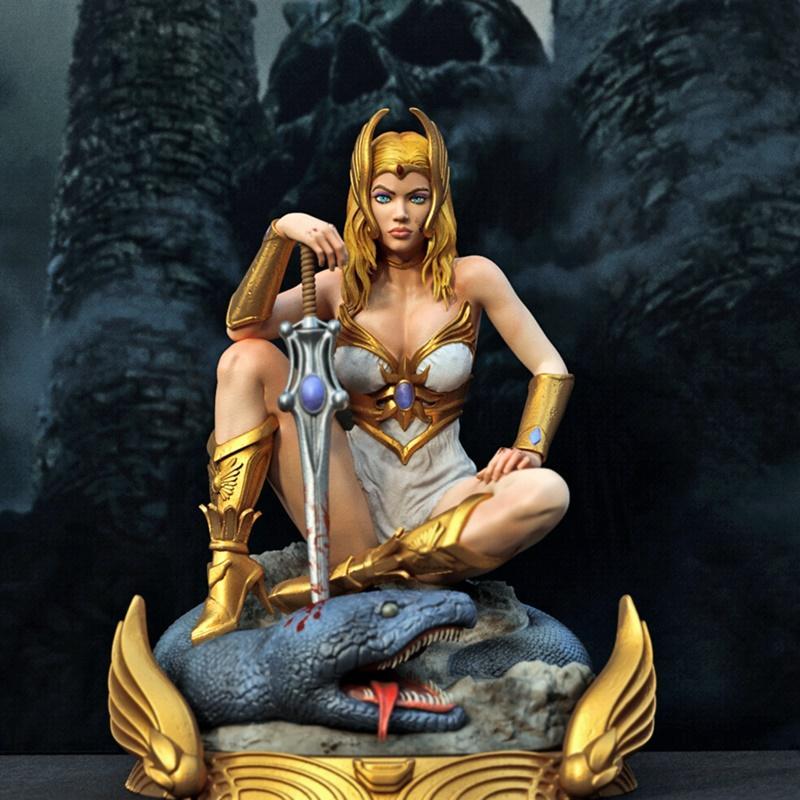 战士女郎 3D打印模型|Warrior Woman – 3D Print Model STL