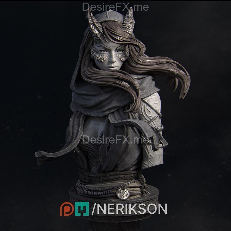 Rowena Bust 3D打印人像模型|Rowena Bust – 3D Print Model STL