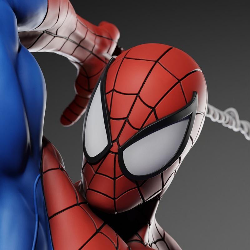 蜘蛛侠3D打印模型|Ca 3d Studios – Spiderman Statue – 3D Print Model STL