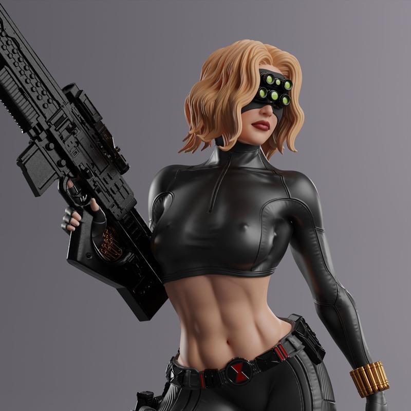 Abe3D - 伊莲娜·贝洛娃 - 3D打印模型|Abe3D – Yelena Belova – 3D Print Model STL