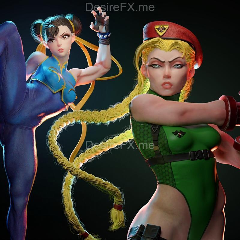 文森西乌斯·卡多索 3D打印模型：春丽与卡姆米|Vinicius Cardoso – Chun-li and Cammy – 3D Print Model STL