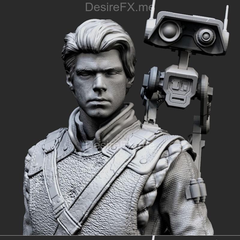 Cal凯斯蒂斯——星球大战侠义残响粉丝艺术3D打印模型|Cal Kestis – Star Wars Jedi Fallen Order FanArt – KcStudio – 3D Print Model STL