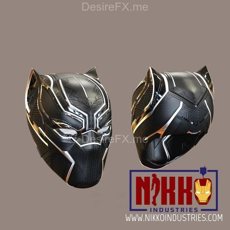 黑豹内战 3D打印模型|Mask – Black Panther civil war by Nikko Helmet – 3D Print Model STL