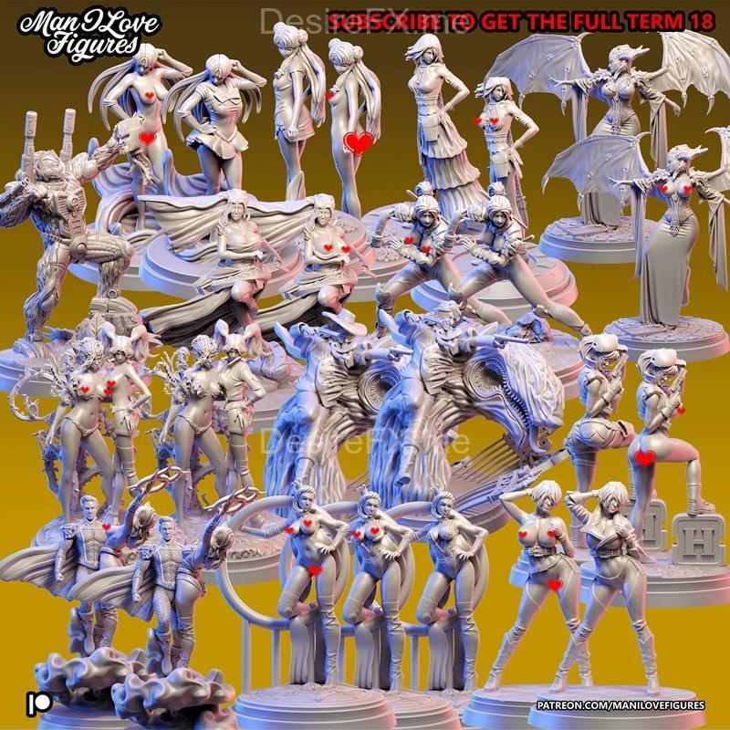 我爱的图鉴 - 18期 - 3D打印模型STL|Man I Love Figures – Term 18 – 3D Print Model STL