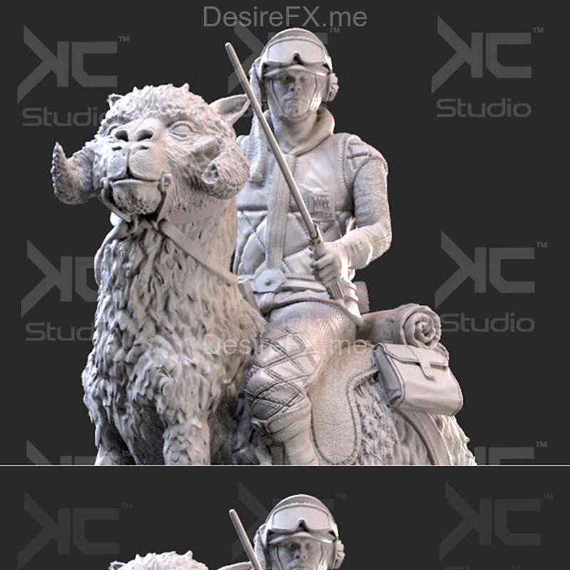 卢克·天行者与塔诺兽 3D打印模型|Luke Skywalwer on Tauntaun – KcStudio – 3D Print Model STL