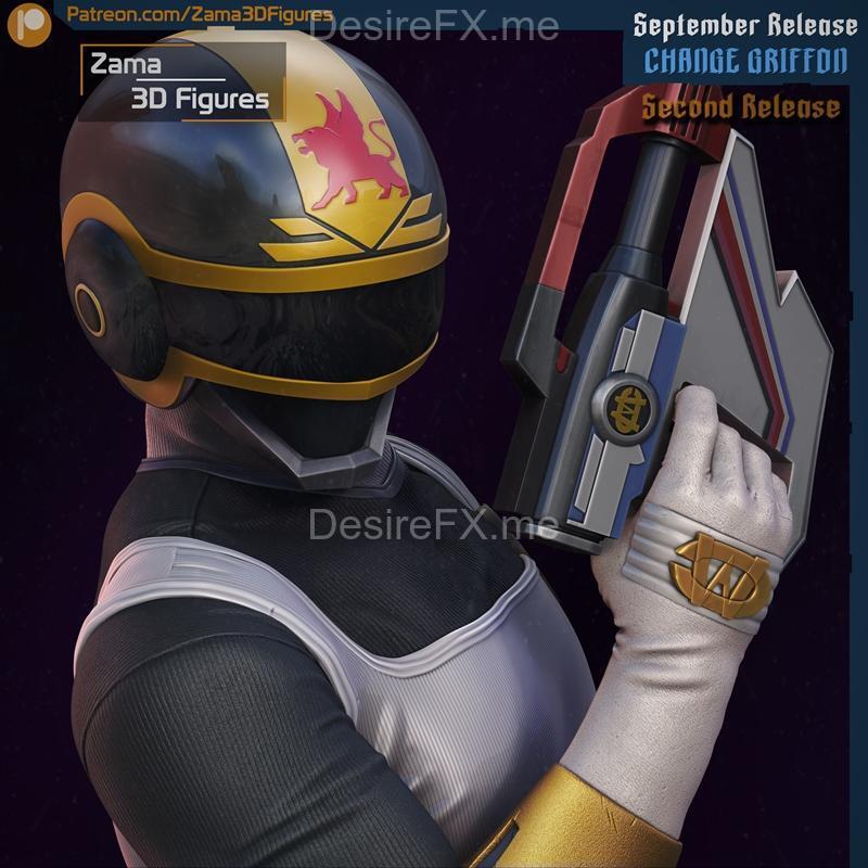 Zama3D 模型：变形鹰雕 3D打印雕塑|Zama3DFigures – Change Griffon – 3D Print Model STL