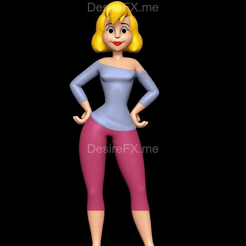 Ka-Boom动画片3D打印模型|Katie Ka-Boom – Animaniacs – 3D Print Model STL