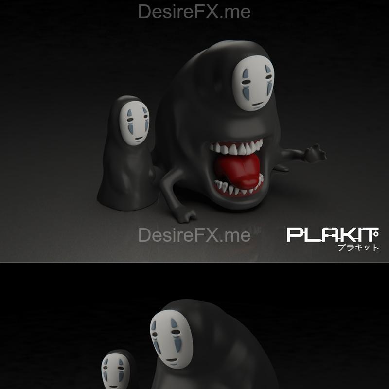 PlaKit - 墨菲斯漂流瓶 - 3D打印模型|PlaKit – Spirited Away NOFACE – 3D Print Model STL