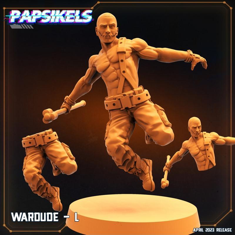 Papsikels迷你模型·战兵系列·2023年4月3D打印模型|Papsikels Miniatures – War Dudes April 2023 – 3D Print Model STL