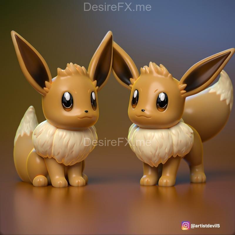eevee 3d打印模型|Eevee pokemon – 3D Print Model STL