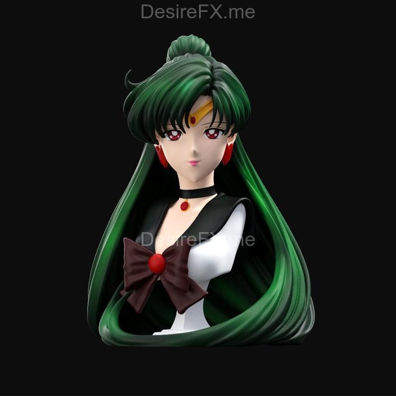 冥王星少女3D打印模型|Sailor Pluto bust – 3D Print Model STL