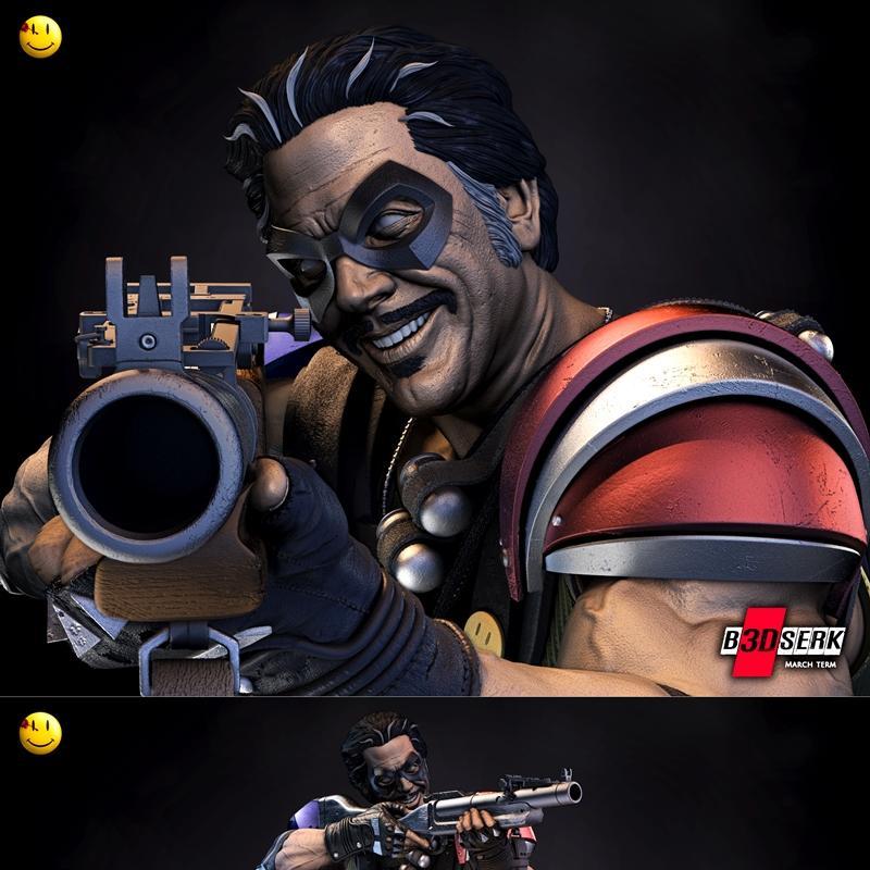 B3DSERK – 幽默雕塑 – 3D打印模型|B3DSERK – The Comedian Sculpture – 3D Print Model STL