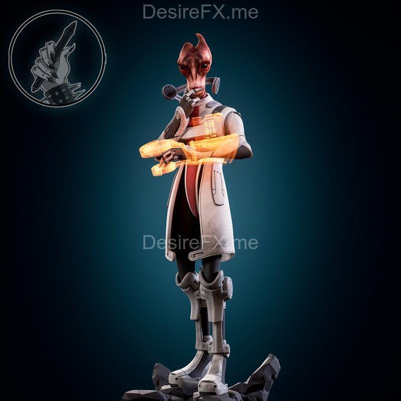 Mordin雕塑作品 3D打印模型|H3LL Creator – Mordin Sculpture and Bust – 3D Print Model STL