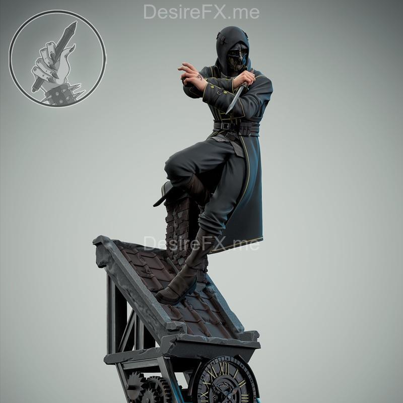 H3LL创作者 - 科尔沃雕塑及头像 - 3D打印模型|H3LL Creator – Corvo Sculpture and Bust – 3D Print Model STL