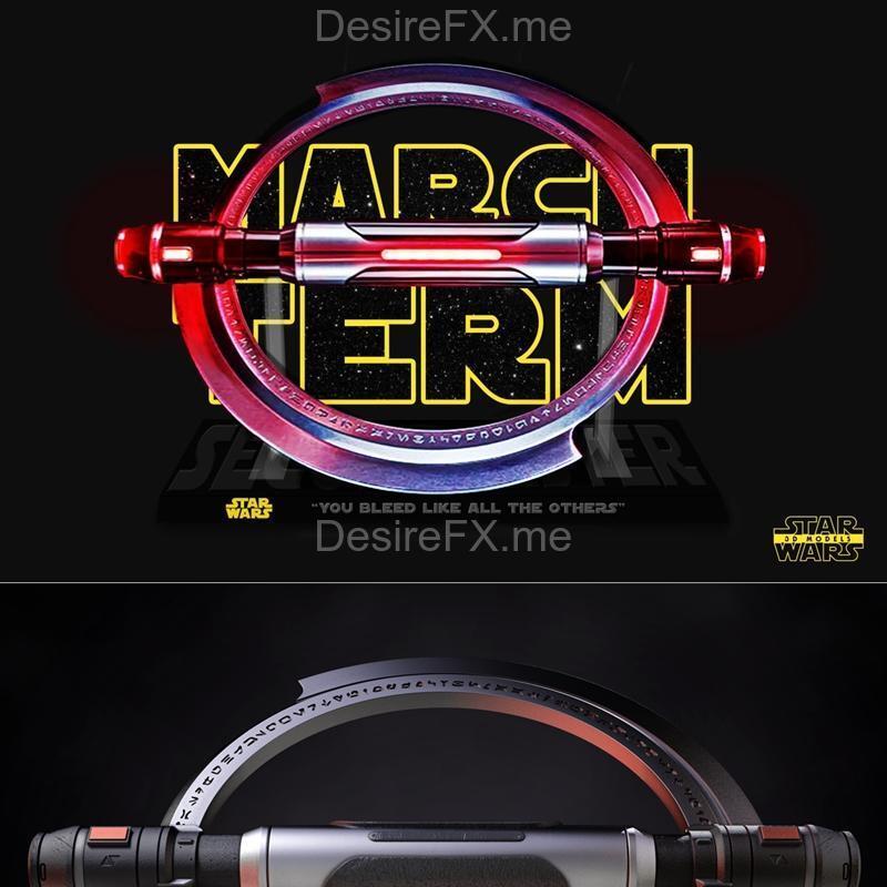 星球大战 二代姐妹追捕者光剑 3D打印模型|Star Wars – Second Sister Inquisitor Lightsaber Sculpture – 3D Print Model STL