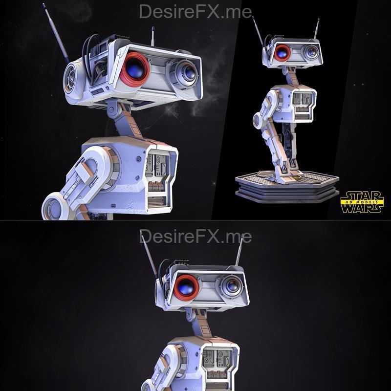 星球大战 BD1 玩具 3D打印模型|Star Wars – BD1 Sculpture – 3D Print Model STL